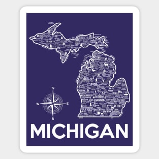 Michigan Map Sticker